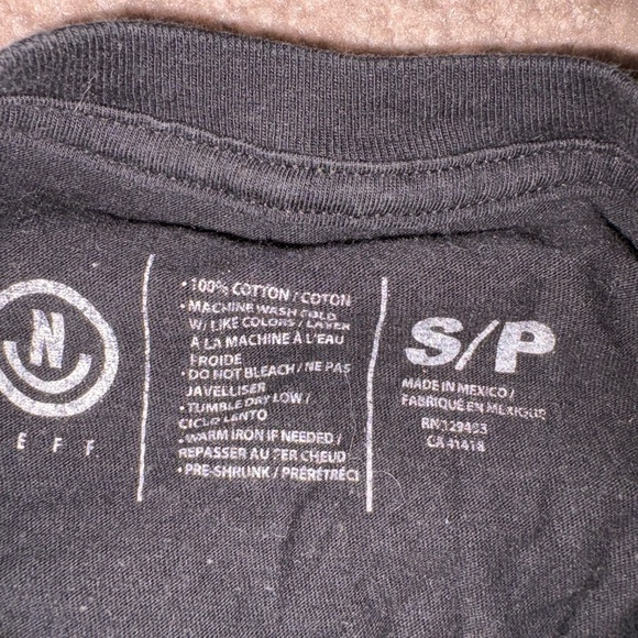 Neff Black Tee with Vibrant Fish Pattern - Picture 3 of 3